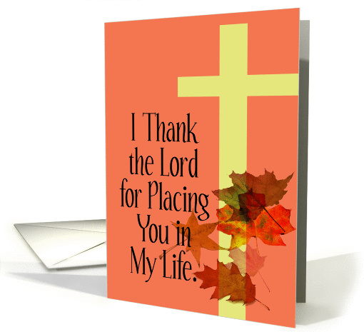 I Thank the Lord for You - Thanksgiving card (278713)