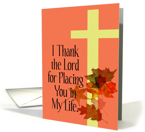 I Thank the Lord for You - Thankful card (278721)