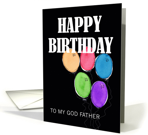 Happy Birthday - God Father card (283585)