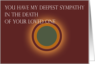 Sympathy - Deepest Sympathy card