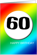 Rainbow birthday - 60 card