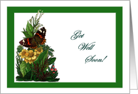 Red Admiral Summer Get Well Card
