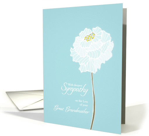 Loss of a Great Grandmother, with deepest sympathy card,... (1288570)