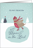 For deacon, Rejoice in the Lord, Christmas card