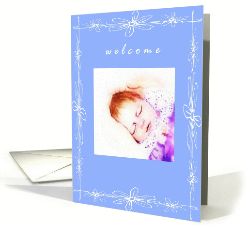 welcome baby boy card (203107)