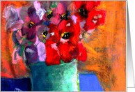pastel anemones, encouragement card