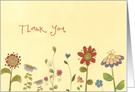 Thank you, Employee Appreciation card, little flowers card