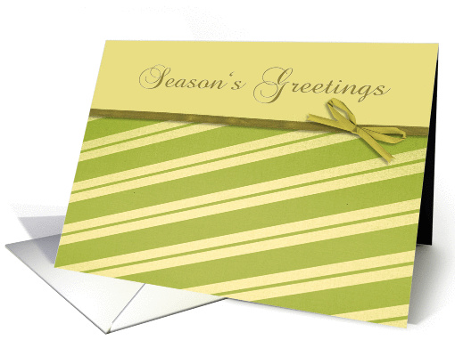Season's Greetings, business Christmas card, stripes and... (228887)
