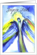 Joyeux Nol, Merry christmas in French, Angel card