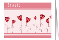 grazie rose hearts card