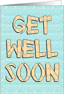 Get Well Soon, Bandaids, card