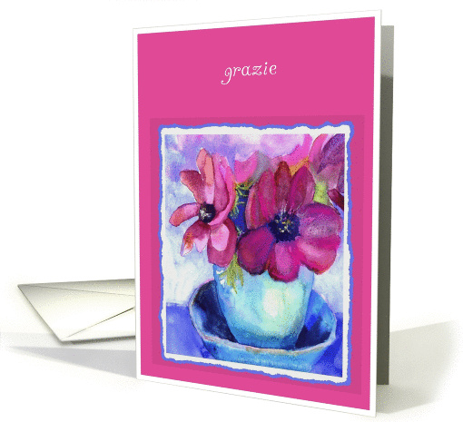 grazie  anemone purple card (275682)