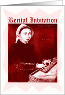 recital invitation card