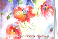 poppy happy birthday anniversary card