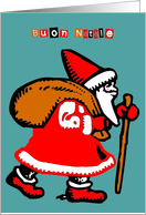 buon natale santa claus card