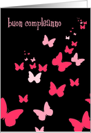 buon compleanno butterflies card