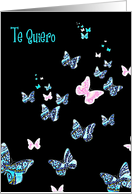 butterflies in my tummy spanish card