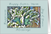 Happy Easter, Mom, Lily of the Valley card