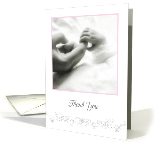Thank You Birthing Team for Help, Baby Girl, Delivery Baby Girl card