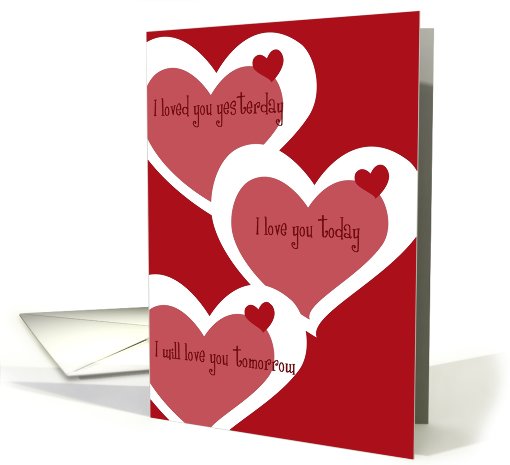 i will love you always hearts card (483151)