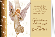 To my Godmother, Luke 2:11, Christmas Blessings card