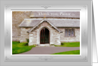 Thank You, Pastor, For All You Have Done, Photograph Old Church card