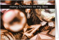 to my boss merry christmas ornaments moccha card