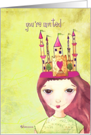 you’re invited to my princess birthday party card