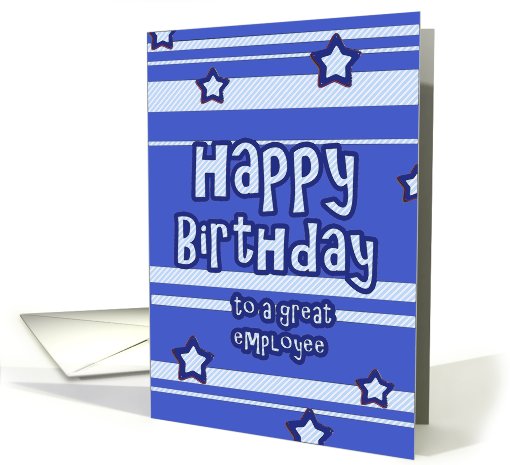 happy birthday to a great employee stars stripes card (628353)