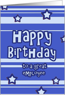 happy birthday to a great employee stars stripes card