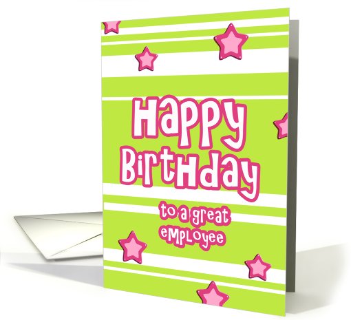 happy birthday to a great employee stars stripes card (628354)