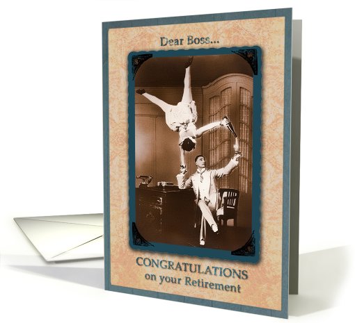 to my boss, congratulations on your retirement card,... (700920)