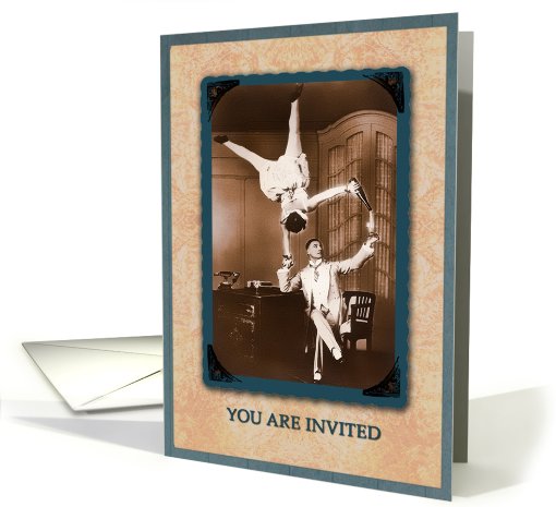 invitation retirement party, office, funny card (707760)
