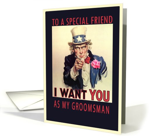 to a special friend, please be my groomsman invitation... (709782)