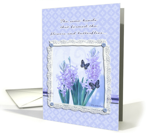 Christian Encouragement Cancer Patient, Lace 3d-Effect card (776607)