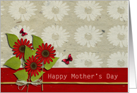 Happy Mother’s Day, Christian, Sunflowers, Butterflies, 3d-effect card