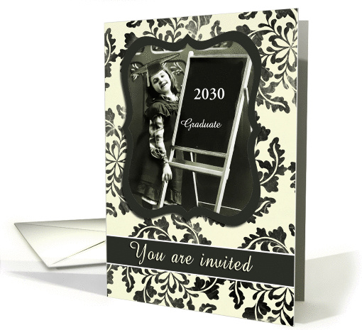 custom date, you are invited, graduation party, vintage... (806053)
