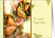Happy Mother’s Day, to a wonderful work wife, butterfly card
