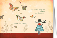 vivre ses rves (living your dreams) french motivational card