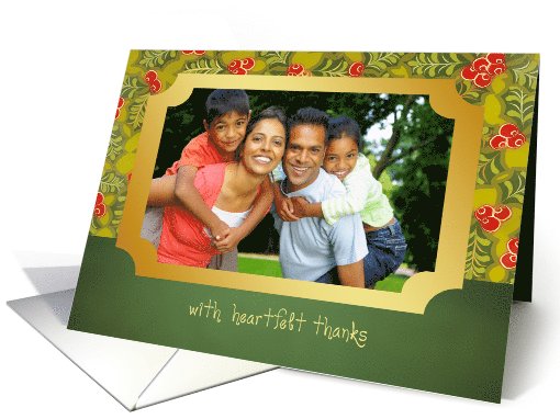Thank you for a wonderful gift, christmas photo card (889060)