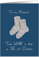 To my Husband, Happy Valentine’s Day, I love you card