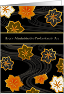 happy administrative professionals day, elegant florals card