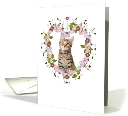 any occasion, photo card, little flowers, heart card (928602)