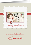 Merry first Christmas to my granddaughter, customizable card