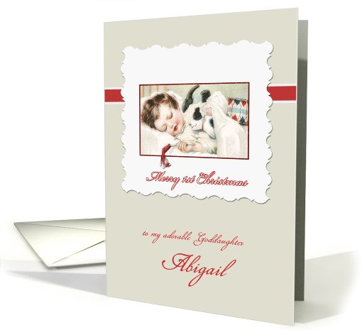 Merry first Christmas to my goddaughter, customizable card (960247)