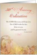 Priest 50th Anniversary of Ordination Blessing card