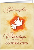 Grandnephew Confirmations Congratulations and Blessings Dove card