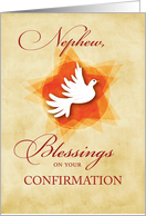 Nephew Confirmations Congratulations and Blessings Dove card