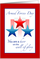 Armed Forces Day Hero on Wall of Glory card