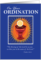 Ordination Congratulations Host and Cup card